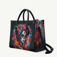Mexico Day Of The Dead Leather Bag Rose Catrina Goddess Sugar Skull - Wonder Print Shop