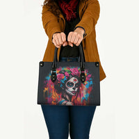 Mexico Day Of The Dead Leather Bag Rose Catrina Goddess Sugar Skull - Wonder Print Shop