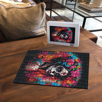 Mexico Day Of The Dead Puzzle Rose Catrina Goddess Sugar Skull - Wonder Print Shop