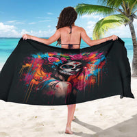 Mexico Day Of The Dead Sarong Rose Catrina Goddess Sugar Skull - Wonder Print Shop