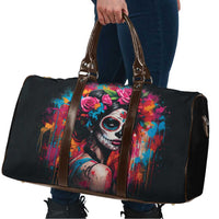 Mexico Day Of The Dead Travel Bag Rose Catrina Goddess Sugar Skull - Wonder Print Shop