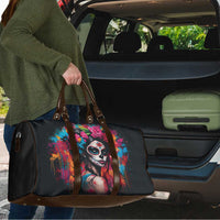 Mexico Day Of The Dead Travel Bag Rose Catrina Goddess Sugar Skull - Wonder Print Shop