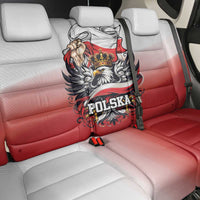 Poland Independence Day Back Car Seat Cover Polska White Eagle and Flag Style - Wonder Print Shop