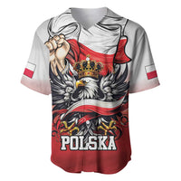 Poland Independence Day Baseball Jersey Polska White Eagle and Flag Style - Wonder Print Shop