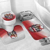 Poland Independence Day Bathroom Set Polska White Eagle and Flag Style - Wonder Print Shop