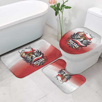 Poland Independence Day Bathroom Set Polska White Eagle and Flag Style - Wonder Print Shop
