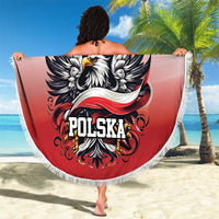 Poland Independence Day Beach Blanket Polska White Eagle and Flag Style - Wonder Print Shop