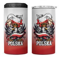 Poland Independence Day 4 in 1 Can Cooler Tumbler Polska White Eagle and Flag Style - Wonder Print Shop