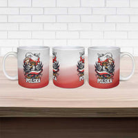 Poland Independence Day Ceramic Mug Polska White Eagle and Flag Style - Wonder Print Shop