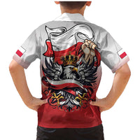 Poland Independence Day Family Matching Mermaid Dress and Hawaiian Shirt Polska White Eagle and Flag Style - Wonder Print Shop