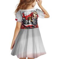 Poland Independence Day Family Matching Off Shoulder Short Dress and Hawaiian Shirt Polska White Eagle and Flag Style - Wonder Print Shop