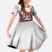 Poland Independence Day Family Matching Summer Maxi Dress and Hawaiian Shirt Polska White Eagle and Flag Style - Wonder Print Shop