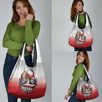 Poland Independence Day Grocery Bag Polska White Eagle and Flag Style - Wonder Print Shop