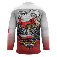 Poland Independence Day Hockey Jersey Polska White Eagle and Flag Style - Wonder Print Shop
