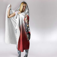 Poland Independence Day Hooded Blanket Polska White Eagle and Flag Style - Wonder Print Shop
