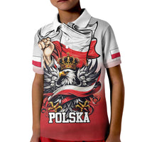 Poland Independence Day Kid Polo Shirt Polska White Eagle and Flag Style - Wonder Print Shop