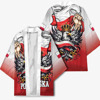 Poland Independence Day Kimono Polska White Eagle and Flag Style - Wonder Print Shop