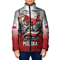 Poland Independence Day Padded Jacket Polska White Eagle and Flag Style - Wonder Print Shop