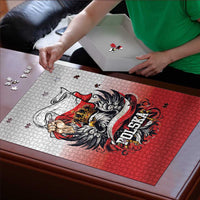 Poland Independence Day Puzzle Polska White Eagle and Flag Style - Wonder Print Shop