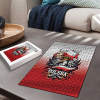 Poland Independence Day Puzzle Polska White Eagle and Flag Style - Wonder Print Shop