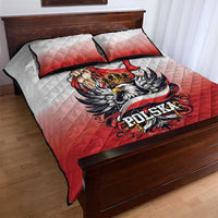 Poland Independence Day Quilt Bed Set Polska White Eagle and Flag Style - Wonder Print Shop