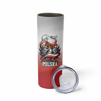 Poland Independence Day Skinny Tumbler Polska White Eagle and Flag Style - Wonder Print Shop