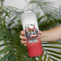 Poland Independence Day Skinny Tumbler Polska White Eagle and Flag Style - Wonder Print Shop