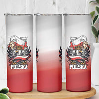 Poland Independence Day Skinny Tumbler Polska White Eagle and Flag Style - Wonder Print Shop