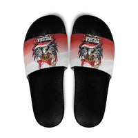 Poland Independence Day Slide Sandals Polska White Eagle and Flag Style - Wonder Print Shop