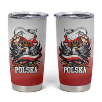 Poland Independence Day Tumbler Cup Polska White Eagle and Flag Style - Wonder Print Shop