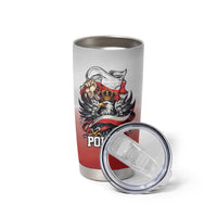 Poland Independence Day Tumbler Cup Polska White Eagle and Flag Style - Wonder Print Shop