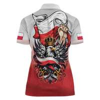Poland Independence Day Women Polo Shirt Polska White Eagle and Flag Style - Wonder Print Shop