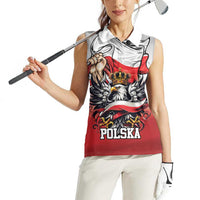 Poland Independence Day Women Sleeveless Polo Shirt Polska White Eagle and Flag Style - Wonder Print Shop
