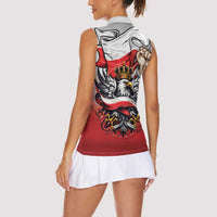 Poland Independence Day Women Sleeveless Polo Shirt Polska White Eagle and Flag Style - Wonder Print Shop