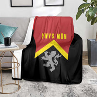 Anglesey Wales Blanket Ynys Mon Welsh Lion Flag Design - Wonder Print Shop