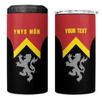 Personalised Anglesey Wales 4 in 1 Can Cooler Tumbler Ynys Mon Welsh Lion Flag Design - Wonder Print Shop