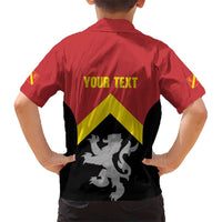 Personalised Anglesey Wales Family Matching Mermaid Dress and Hawaiian Shirt Ynys Mon Welsh Lion Flag Design - Wonder Print Shop