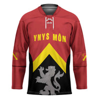 Personalised Anglesey Wales Hockey Jersey Ynys Mon Welsh Lion Flag Design - Wonder Print Shop