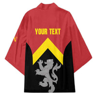 Personalised Anglesey Wales Kimono Ynys Mon Welsh Lion Flag Design - Wonder Print Shop