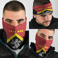 Anglesey Wales Neck Gaiter Ynys Mon Welsh Lion Flag Design - Wonder Print Shop