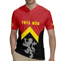 Personalised Anglesey Wales Rugby Jersey Ynys Mon Welsh Lion Flag Design - Wonder Print Shop