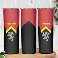 Personalised Anglesey Wales Skinny Tumbler Ynys Mon Welsh Lion Flag Design - Wonder Print Shop