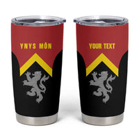 Personalised Anglesey Wales Tumbler Cup Ynys Mon Welsh Lion Flag Design - Wonder Print Shop
