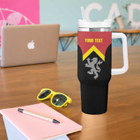 Personalised Anglesey Wales Tumbler With Handle Ynys Mon Welsh Lion Flag Design - Wonder Print Shop