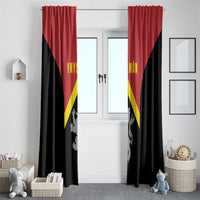 Anglesey Wales Window Curtain Ynys Mon Welsh Lion Flag Design - Wonder Print Shop