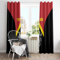 Anglesey Wales Window Curtain Ynys Mon Welsh Lion Flag Design - Wonder Print Shop