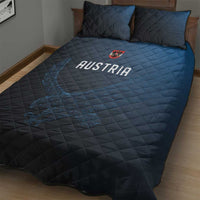 World Football 2026 Austria Quilt Bed Set Das Team Go Champions Blue Version