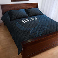 World Football 2026 Austria Quilt Bed Set Das Team Go Champions Blue Version