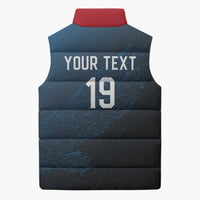 Custom World Football 2026 Austria Sleeveless Puffer Jacket Das Team Go Champions Blue Version