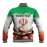 I Stand With Iran Personalized Baseball Jacket Freedom for the Iranian People